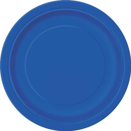 Borden royal blauw 18cm 8 stuks