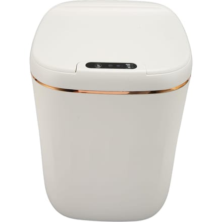 20L Contactloze Prullenbak Hoge Capaciteit Oplaadbaar Bewegingssensor Prullenbak met Deksel voor Badkamer white