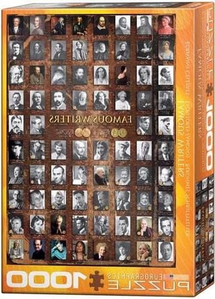 Wereldliteratuur Puzzel - Auteurs Puzzel - Ontspannen Puzzelen - 1000 Stukjes - 68x48 cm - Multicolor