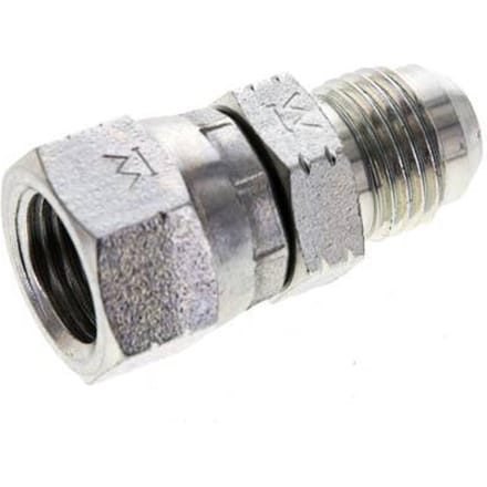 JIC  Nippel UNF 9/16''-18 Buitendraad X Binnendraad Staal 275bar