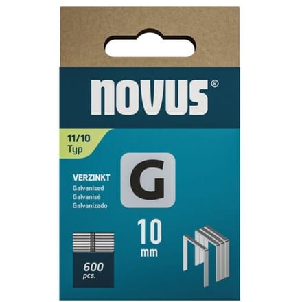Novus Niet met platte draad G 11/10mm (600 stuks)