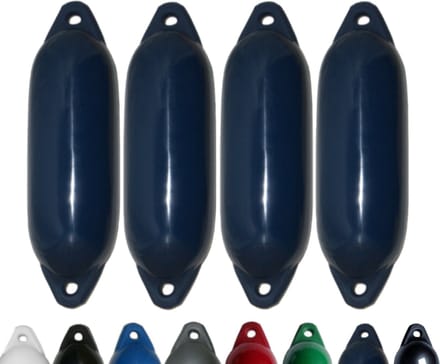 Set van 4 met Majoni Star 15 stootwillen - marine, 45 x 12 cm