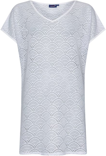 Rebelle Cover-Up Beach Basics - Wit - Polyester - Maat 48