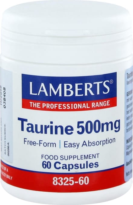 Lamberts Taurine 500mg 60 Vegetarische capsules