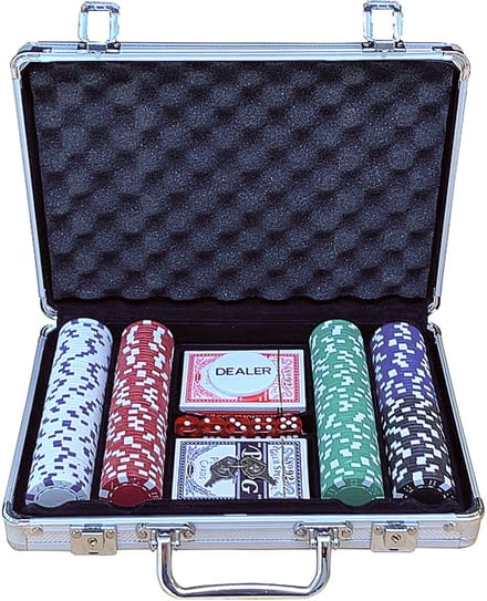 Pokerset koffer aluminium 200 chips