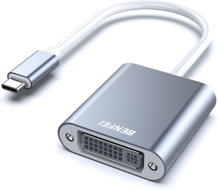 Benfei USB C naar DVI Adapter - Full HD 1080P - Male naar Female