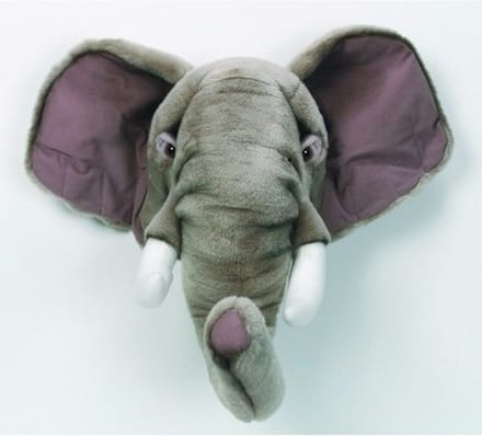 Wild & Soft dierenkop olifant