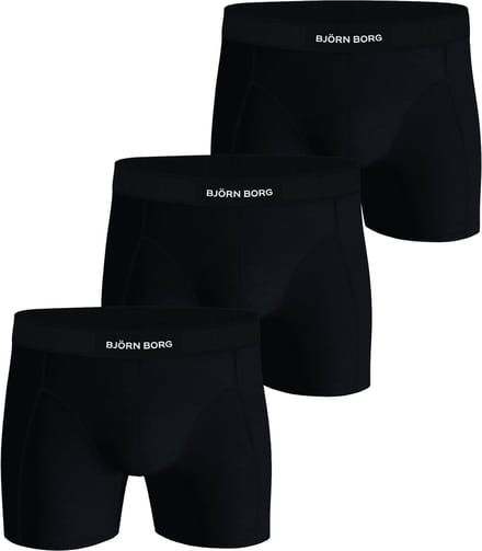 Björn Borg Cotton Stretch boxers - heren boxers normale lengte (3-pack) - multicolor