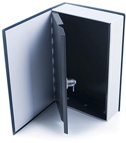 Boekkluis 23,5 x 15,5 x 5,5 cm - Zwart en Blauw