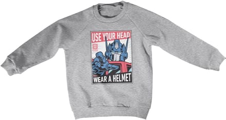 Transformers Kinder Use Your Head Wear A Helmet Kinder-sweatshirt HSB-31-TF1204-DTF558