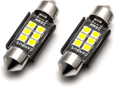 Dome - 39MM LED - CANBUS - 6SMD - Warm wit - 12V - Per stuk