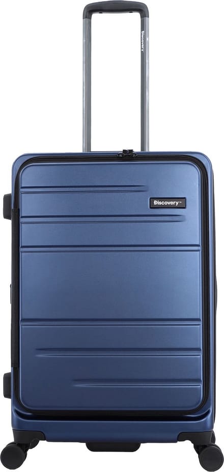 Discovery - Patrol | Harde Koffer / Trolley / Reiskoffer - (67cm) Medium - Blauw - Blauw / Medium