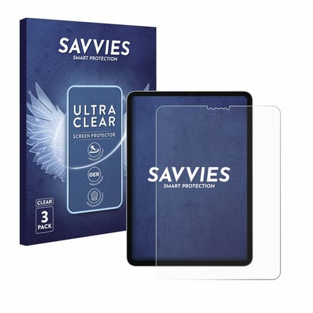 Savvies - Screenprotector voor Apple iPad Pro 11" 2018 - Folie Beschermfolie transparant 3 Stuks