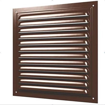 Ventilatierooster met insectennet 200x200 mm bruin