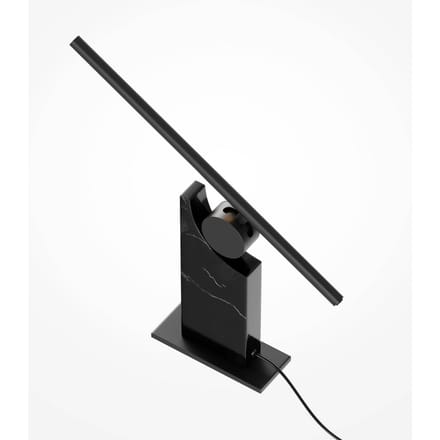 Maytoni LED tafellamp MONUMENTO, zwart, 42 cm, marmer/metaal