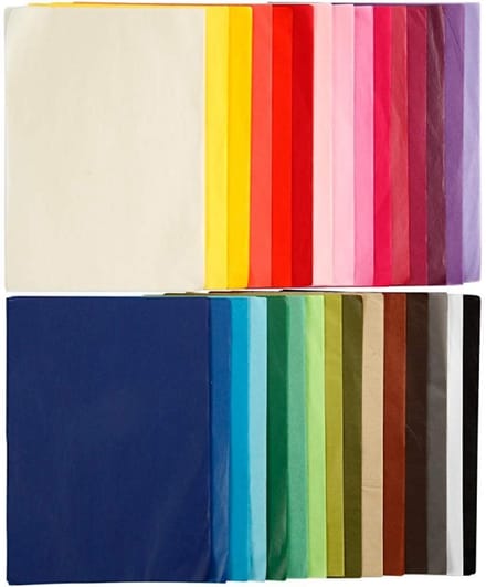 Creativ Company Tissuepapier - A4 - Papier - 30 kleuren - 300 Vel