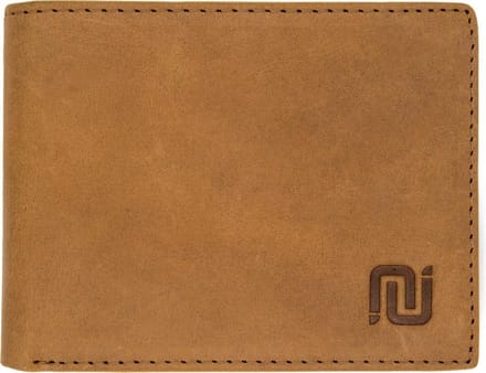 NEGOTIA Elite - Leren Portemonnee Heren - Pasjeshouder Mannen - 100% Luxe Top-Grain Leer - Bruin