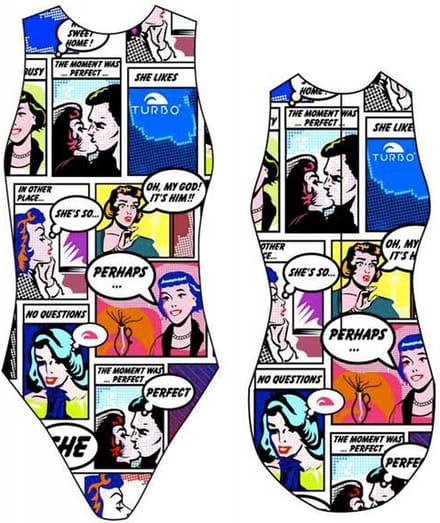 Turbo Comic Zwemkleding Veelkleurig M Vrouw