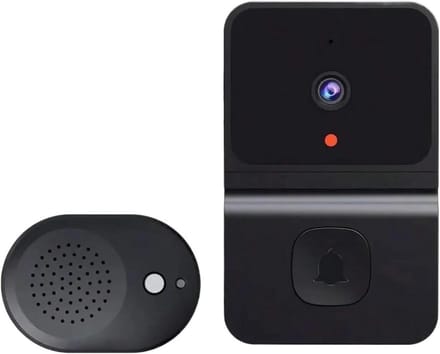 Draadloze Deurbelcamera - Video Intercom - Huisbewaking - Nachtzicht WiFi - 100° Groothoek - Zwart
