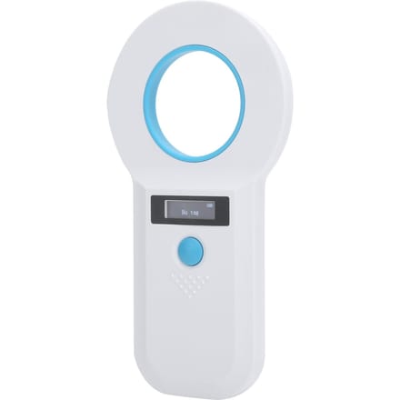 Dierentag Scanner Draagbare OLED Hond Kat Label Lezer 134.2kHz W90B EMIDFDXB(Wit )