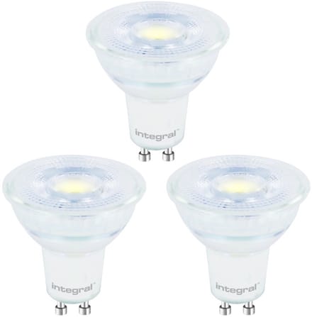 3 Pack - Integral GU10 LED Spot - 4.7W - 4000K Neutraal Wit - Non Dimmable