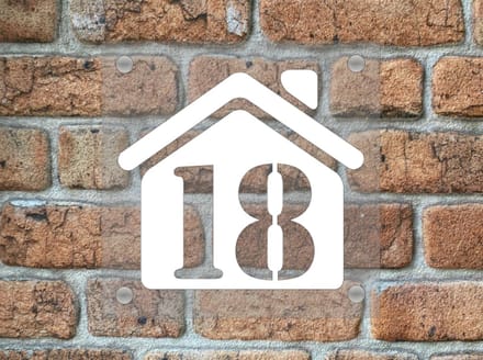 huisnummer huisnummerbord huis helder