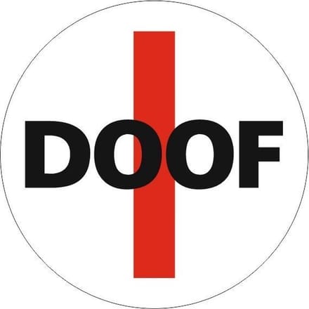CombiCraft Bordje Doof Ø75mm met tape