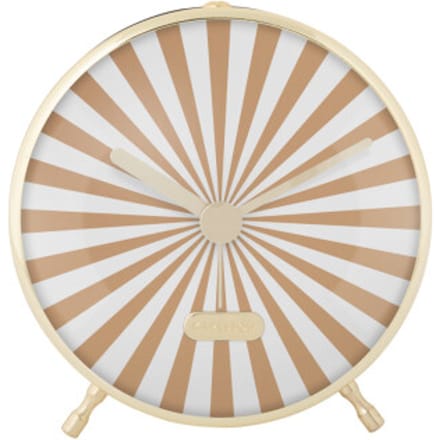 Karlsson - Wekker Candy Swirl - Soft brown & white