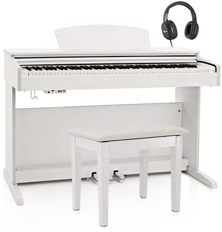 DP-10X digitale piano van Gear4music, krukpakket, wit