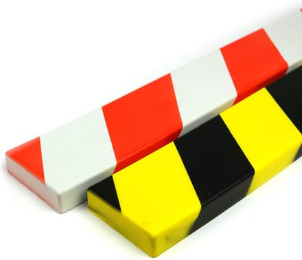 PU Stootrand Vlakprofiel Model 17 – Wit & Rood