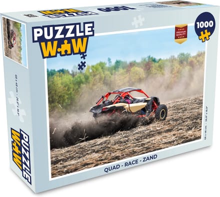 Puzzel Quad - Race - Zand - Legpuzzel - Puzzel 1000 stukjes volwassenen