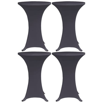 vidaXL - Tafelhoes - stretch - 4 - st - 60 - cm - antraciet