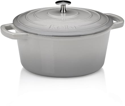 Braadpan, Gietijzer, Rond, Grijs, 24 cm - Kela | Calido