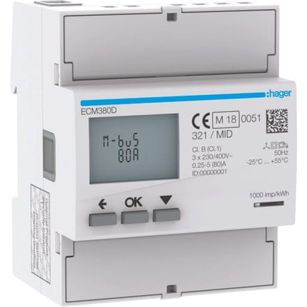 Hager Elektriciteitsmeter - ECM380D
