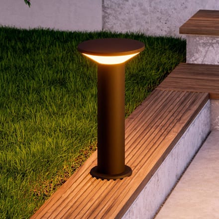 EGLO Rigosa Sokkellamp Buiten - LED - 35 cm - Zwart/Wit