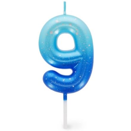 Legami verjaardagskaarsjes nummers groen / blauw - 9