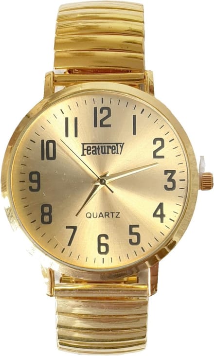 Fako - Horloge - Rekband - Featurely - Ø 40mm - Goudkleurig