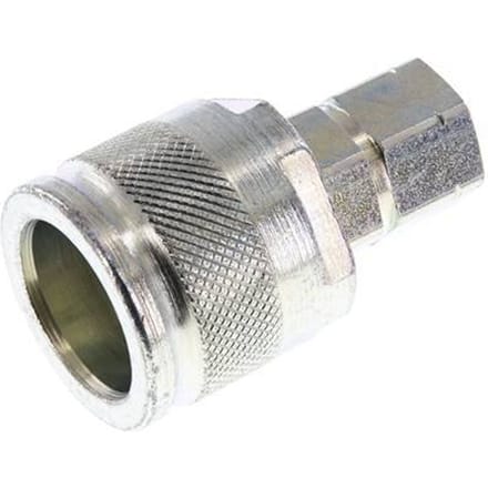 Stalen DN 6.3 Hydraulische Koppeling Insteeknippel G 1/4 inch Binnendraad ISO 14541 D M24 x 2