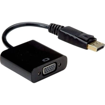 VALUE DisplayPort-VGA Adapter, DP Male - VGA Female, passief