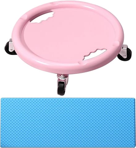 Buiktrainer Wiel - Core Trainer - Buikspier Training - 360 Graden Beweging - 31.8 x 30.5 cm - roze