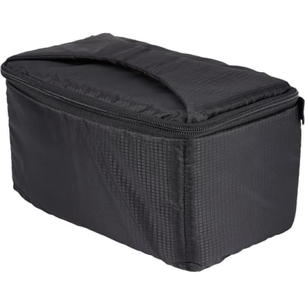 Draagbare Overlap Rits Gewatteerde Tas Pouch Met Draagriem BT Voor DSLR Camera Lens black