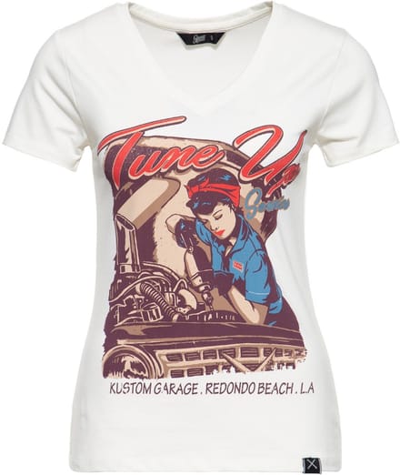 Queen Kerosin - Tune Up Top - L - Wit
