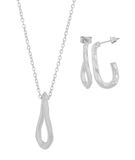 AKZENT Akzent dames-sieradenset Edelstahl zilver
