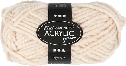 Fantasia Acrylgaren, L: 35 M, Maxi, beige, 50 gr/ 1 bol