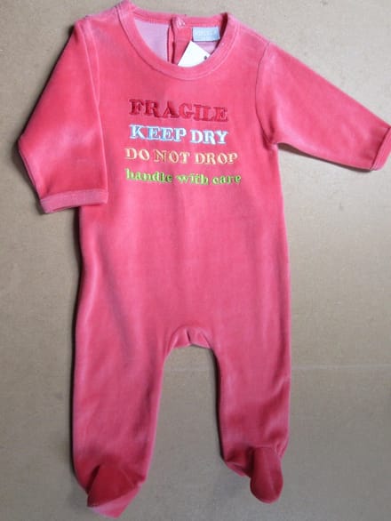 wiplala pyjama hard rose fragile , enz    6maand  68
