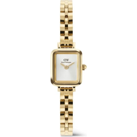 Daniel Wellington DW Watch Quadro Mini Arch 3-link White Sunray Gold 15.4X18.2mm