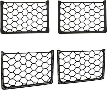 Famanu – Groot opbergnet voor camper en auto, elastisch mesh net met metalen frame voor opslag van accessoires