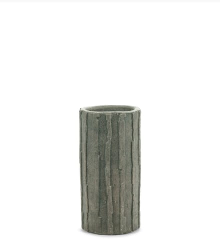 Serax Bloempot Ribbel Groen-Zwart D 20 cm H 40 cm