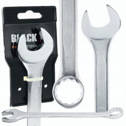 Ringsleutel Zwart 22 mm CRV-staal - 260 mm lengte