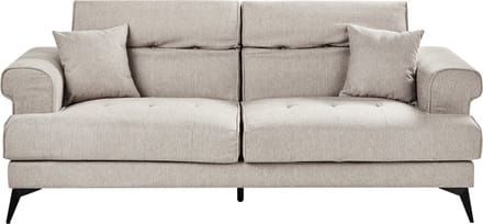 SKIVE - Driezitsbank - Taupe - Polyester